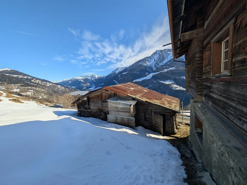 Fienile in stile tipico vallesano