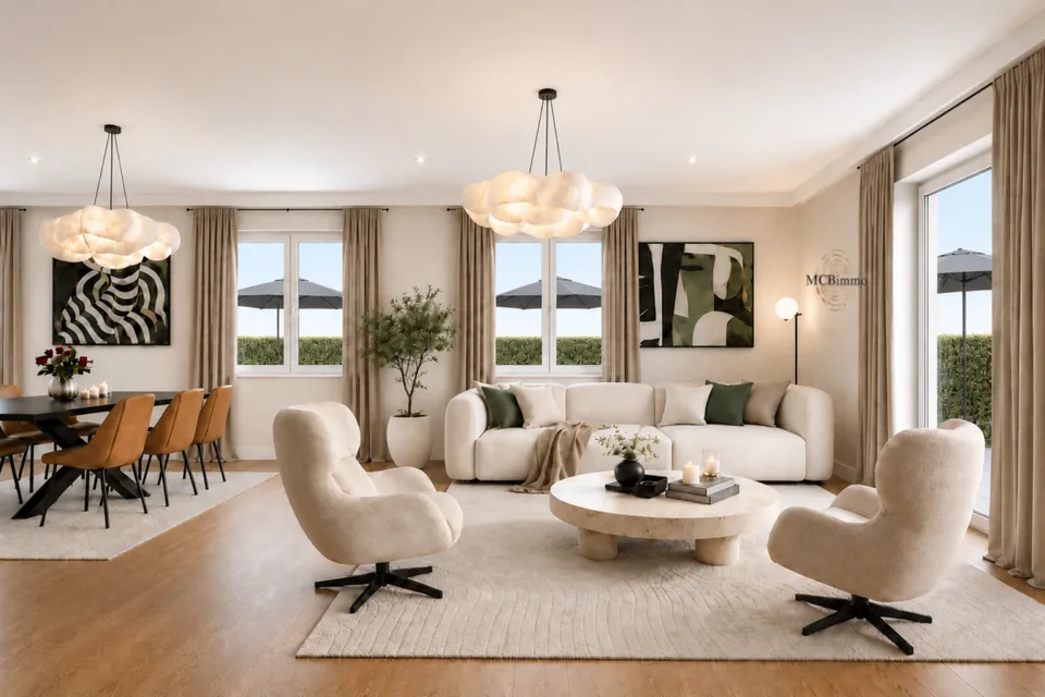 MCBimmo präsentiert eine wunderschöne 4.5-Zimmer-Neuwohnung mit Terrasse und Rasen