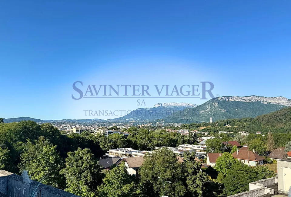 VIAGER. ANNECY. Vue panoramique. 2 Garages inclus. Terrasse 27m2