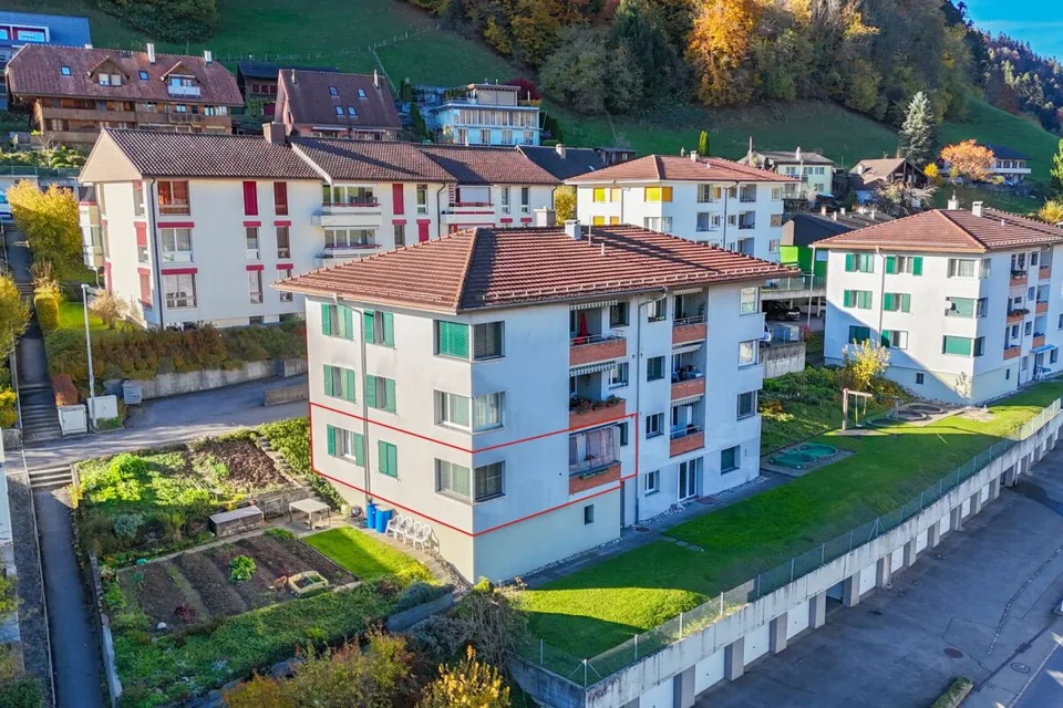 Zentral wohnen in Oberdiessbach - 3.5-Zimmer-Wohnung mit Potenzial zur individuellen Gestaltung