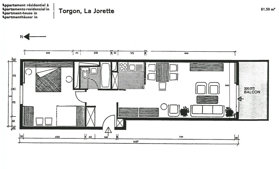 Torgon, superba appartamento di 2.5 locali nella residenza "La Jorette" – foto 11 di 11