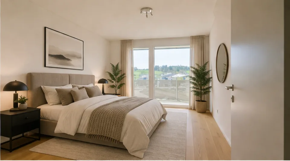 Appartement élégant et moderne de 3,5 pièces avec balcon sud
