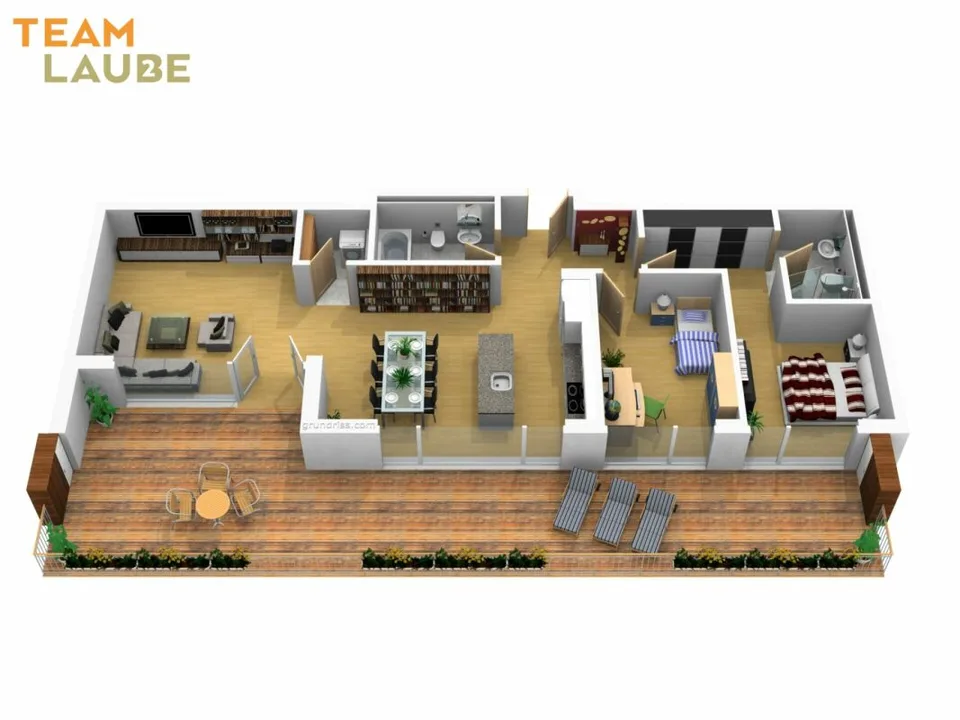 Appartement élégant et moderne de 3,5 pièces avec balcon sud
