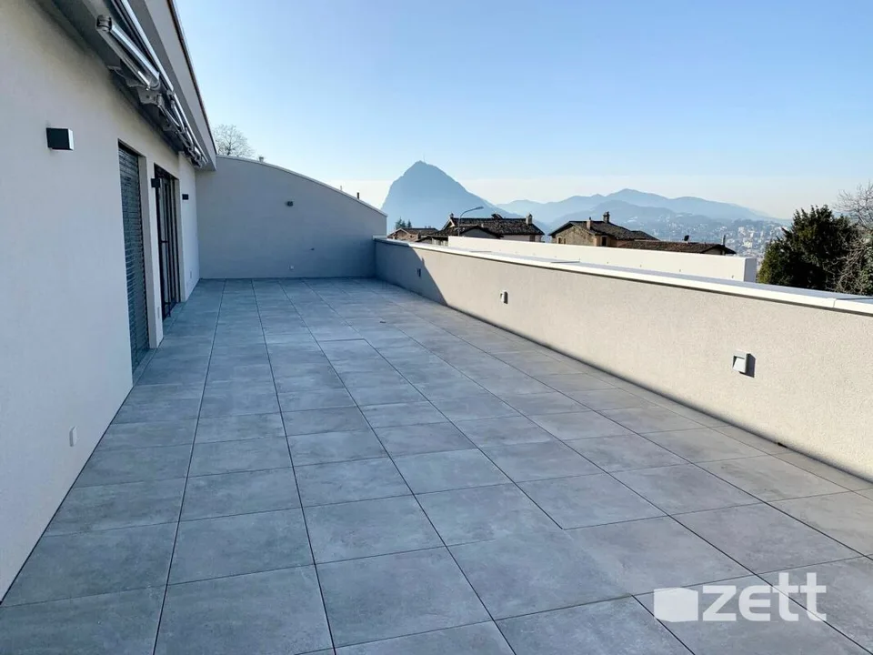 Lugano - Residenza 7Bello - Attico 2.5 locali con grande terrazza