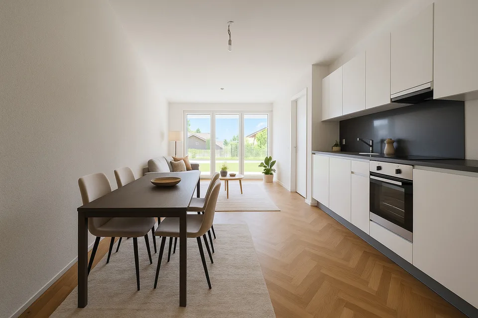 2,5-ZIMMER-WOHNUNG MIT TERRASSE-GARTEN