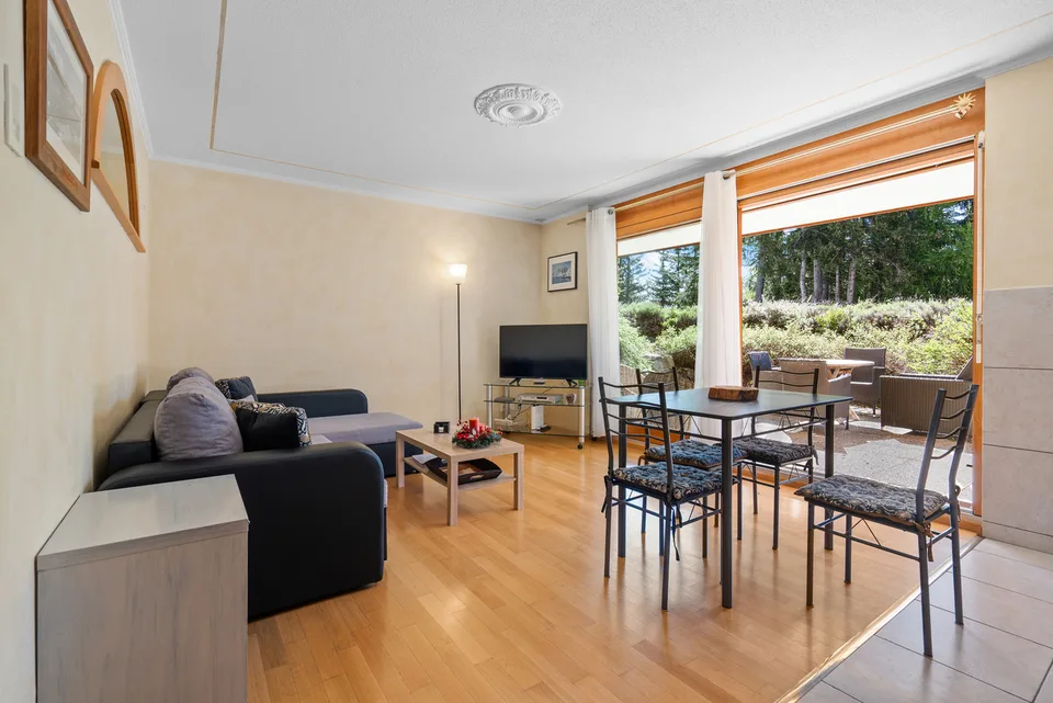 Crans-Montana Plan-Mayen : Appartement ski-in/ski-out avec terrasse