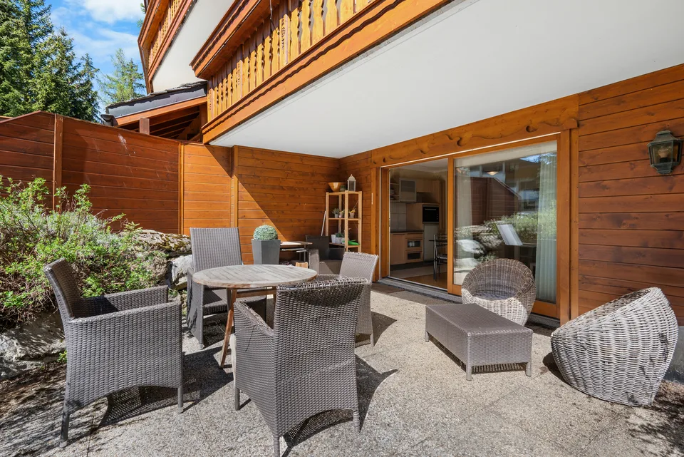 Crans-Montana Plan-Mayen : Appartement ski-in-ski-out avec terrasse – photo 6 sur 6