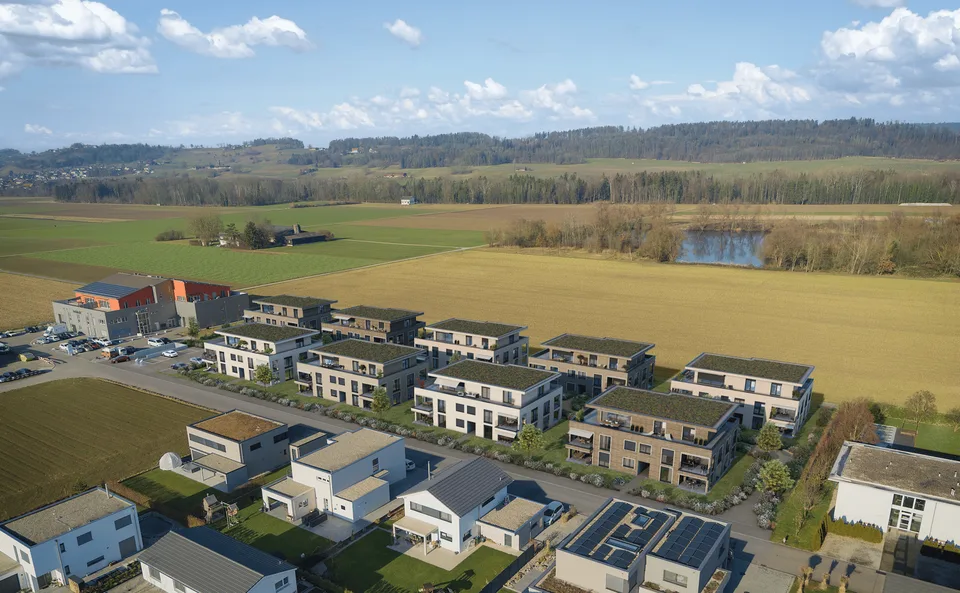 Tiefgaragenparkplätze in der Überbauung Hugiweiher zu verkaufen