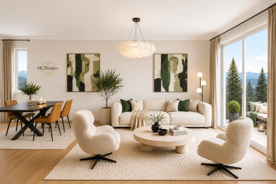 Appartement de 3.5 pieces Neuf  Vue montagnes