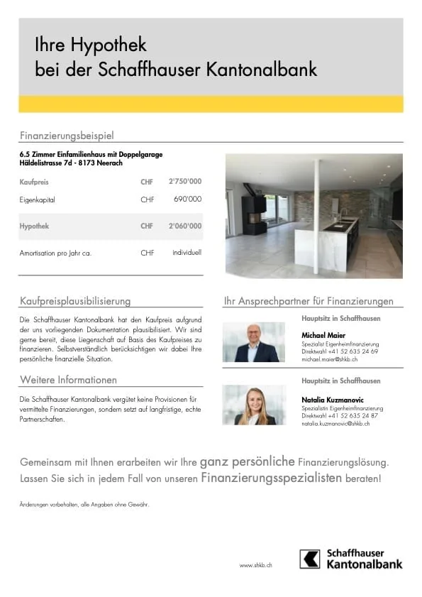 Maison de rang moderne de 6,5 pièces à Neerach – Habitation spacieuse sur 3 étages