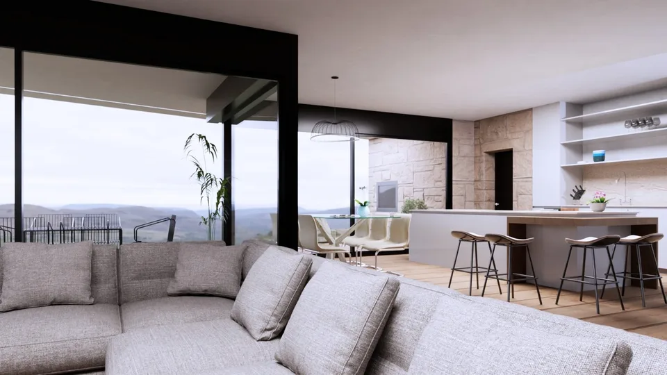 Zweieinheiten-Wohnung im Designstil zu errichten!