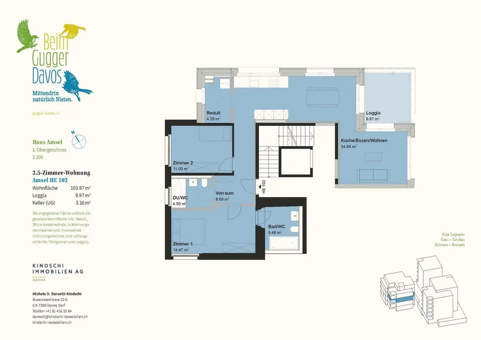 3.5 Zimmer Wohnung in Davos Platz – Foto 12 von 12