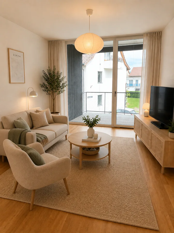 Appartamento moderno 3.5 locali con balcone - N. 1.5