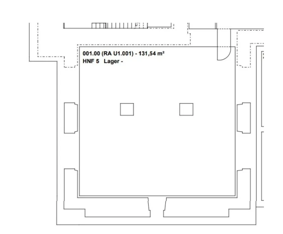 Grand dépôt d'env. 132 m2 à louer au sous-sol à l'Hôtel des Postes à Neuchâtel