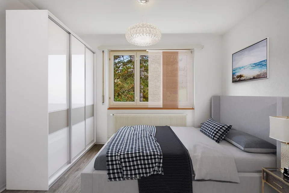 Appartamento di 4.5 locali su 85 m2 in un ambiente alberato