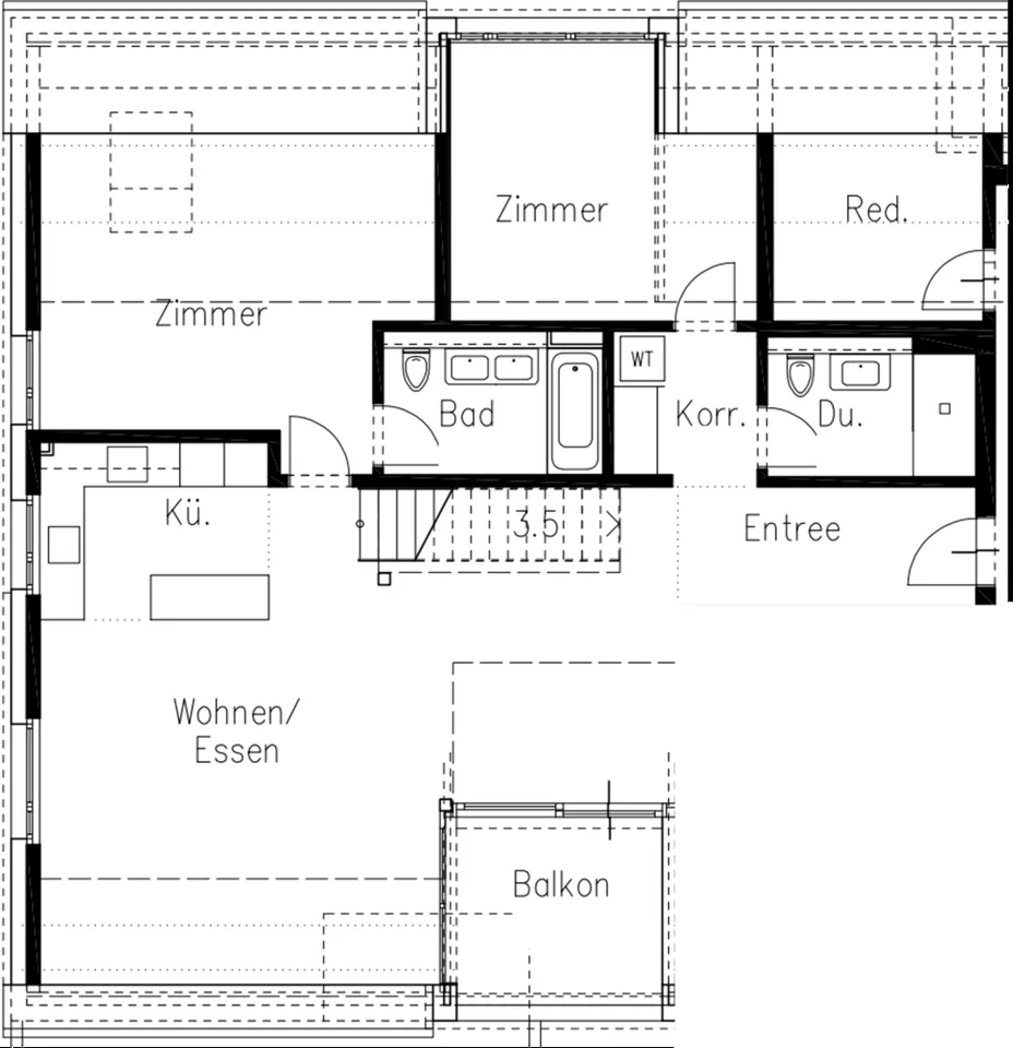 Appartamento mansardato moderno di 4.5 locali in affitto a Otelfingen – foto 6 di 7