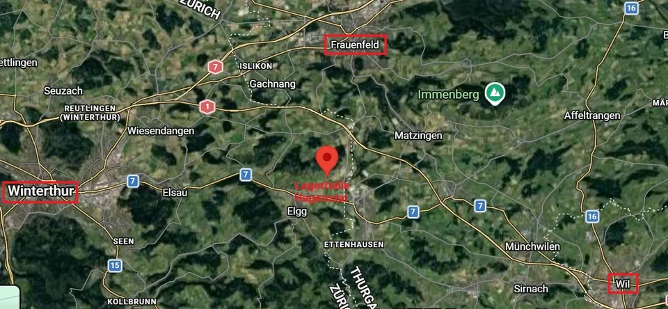 Preannuncio: Nuova costruzione di un magazzino tra Winterthur, Wil + Frauenfeld