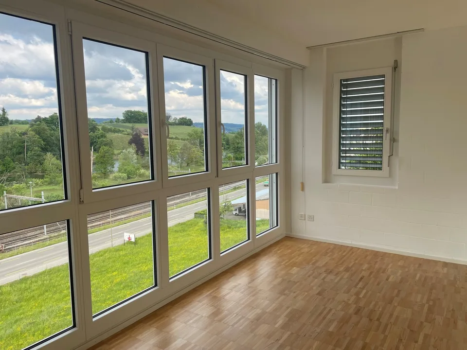 Aussicht, Terrasse und der See in Gehdistanz