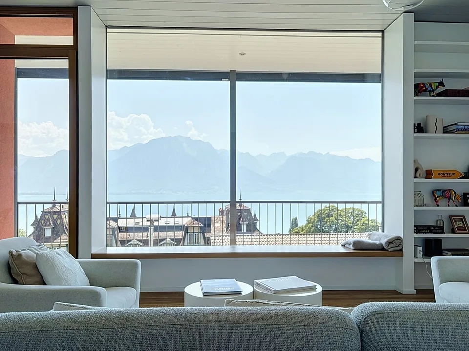 Auf den Höhen von Montreux, prächtige Villa mit Seeblick