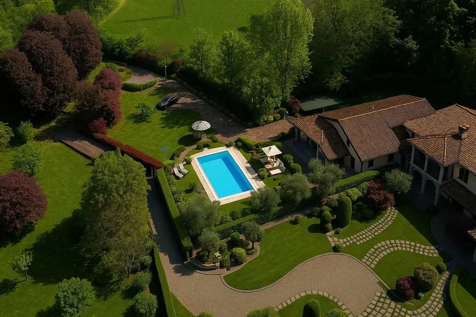Elegante Villa mit schönem Park und privatem Pool in ruhiger und sonniger Lage – Foto 23 von 23