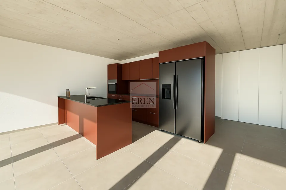 Prachtiges 4.5-Zimmer-Attikapartment mit großer Panoramaterrasse in Conthey, hell und modern