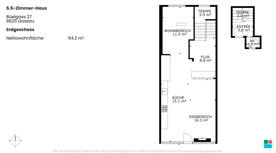 Einzigartiges 5.5-Zimmer-Haus in Gossau – Foto 9 von 12