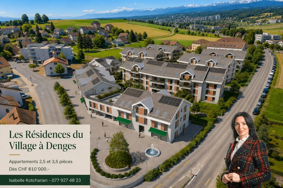 Denges  Appartements neufs Minergie | 2.5 au 3.5 pièces dès 610'000.-