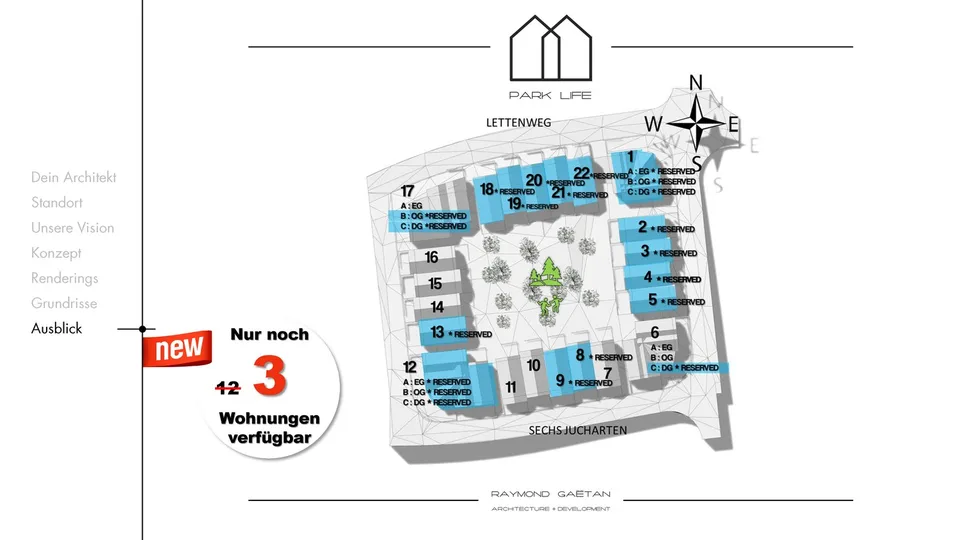 Die letzten 3 Neubauwohnungen ab 95m2 und 1'100'000.-