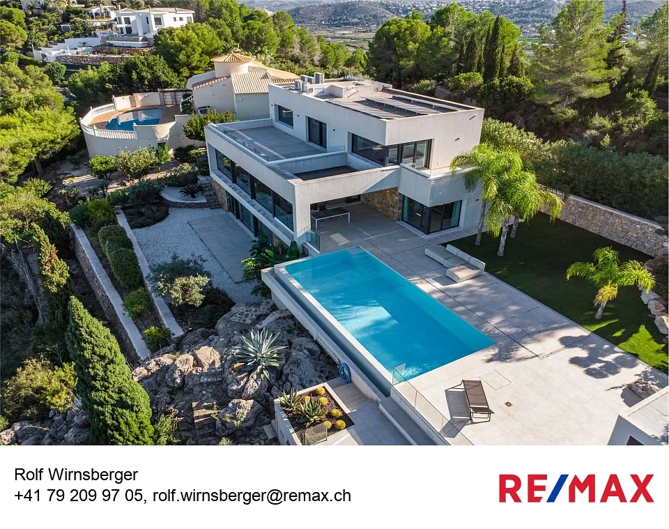 Exklusive Design-Villa mit unverbaubarem Meerblick  La Sella, Denia Costa Blanca