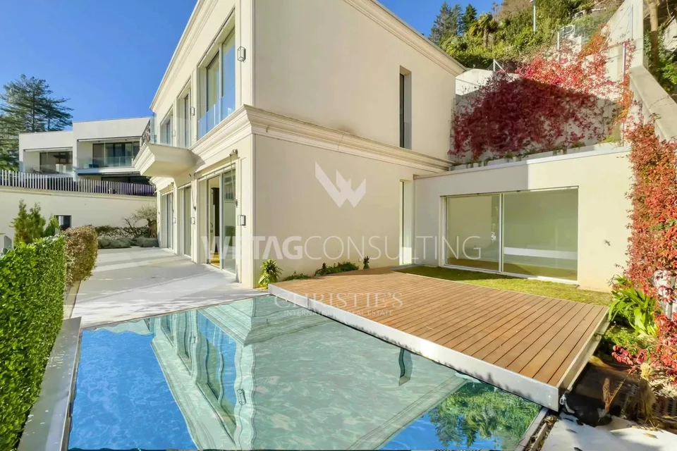 Lugano-Vico Morcote: Moderne Villa mit spektakulärem Blick auf den Luganersee zu verkaufen – Foto 6 von 10