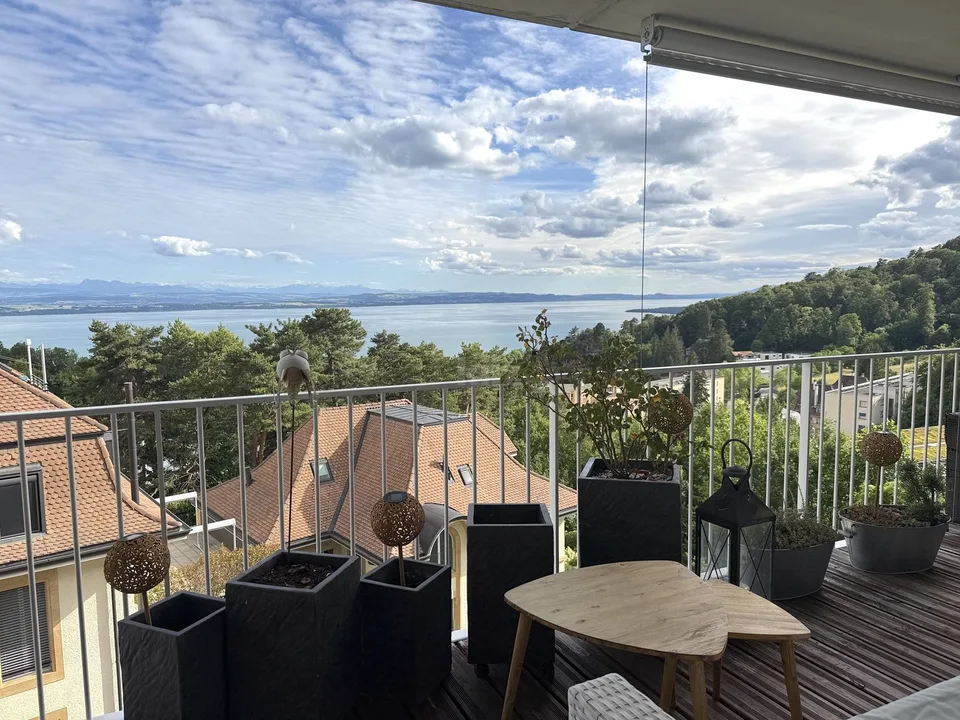 Schönes Appartement mit Panoramablick auf den See