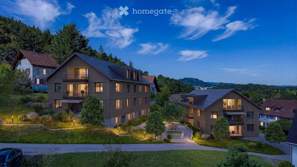 Neubau 3.5-Zimmer-Wohnung B 301 Storchenschnabel mit Minergie-Standard in Wohlenschwil
