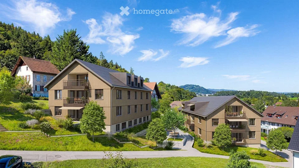 Neubau 3.5-Zimmer-Wohnung B 301 Storchenschnabel mit Minergie-Standard in Wohlenschwil