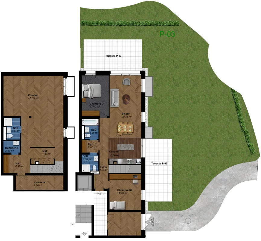 Appartement moderne de 4 pièces dans une nouvelle construction à Satigny – Foto 10 von 10