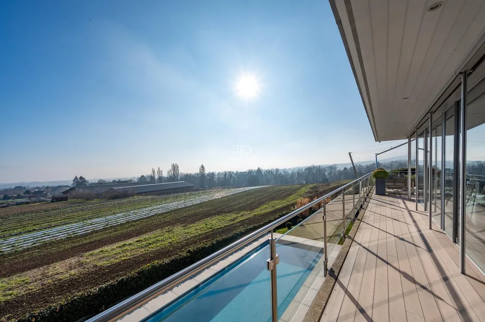 Genolier | Casa contemporanea con vista magnifica