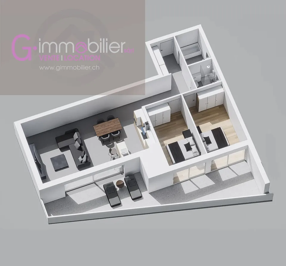 Nouvelle construction à Monthey -Appartements contemporains au coeur du quartier sous gare