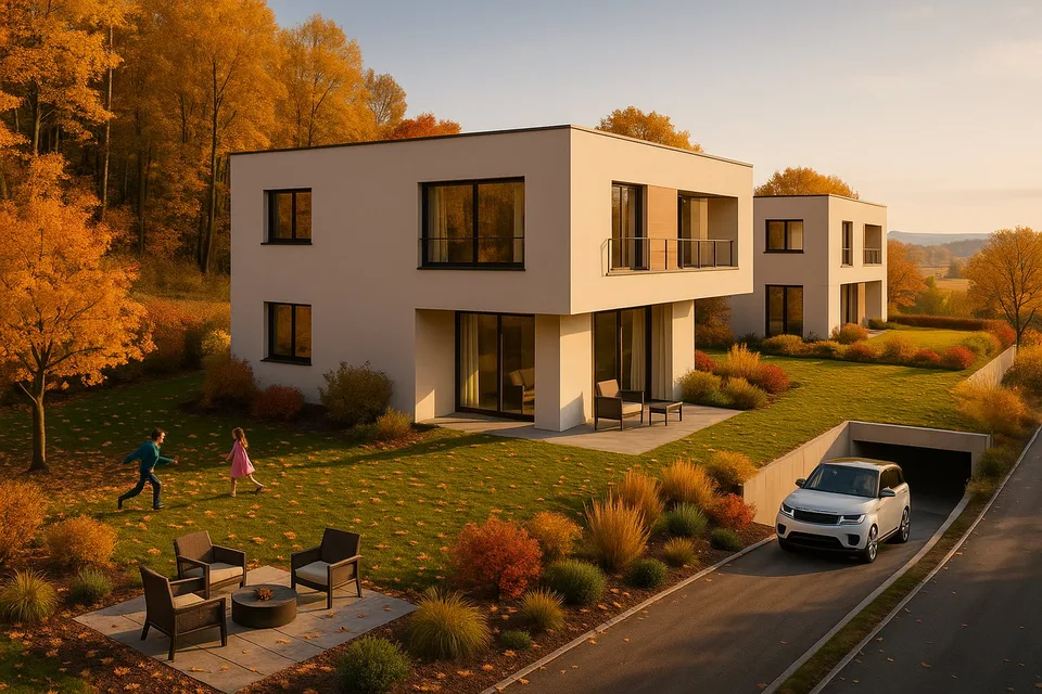 Zwei moderne Einfamilienhäuser bei Zürich – Bewilligtes Bauprojekt | Keine Bauverpflichtung