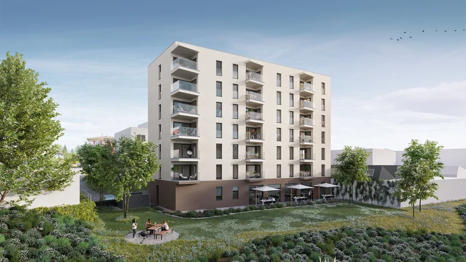 Appartement moderne de 2,5 pièces avec balcon à Fribourg