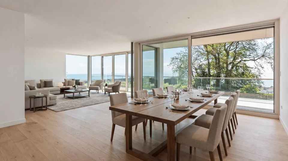 Villa neuve de standing avec vue panoramique sur le lac Léman