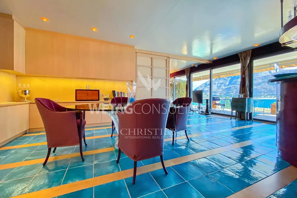 Lugano-Melide: Moderne Penthouse-Wohnung mit magischem Luganersee-Blick zu verkaufen