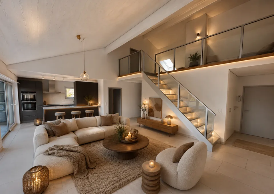 Magnifique attique de 5.5 pces en duplex