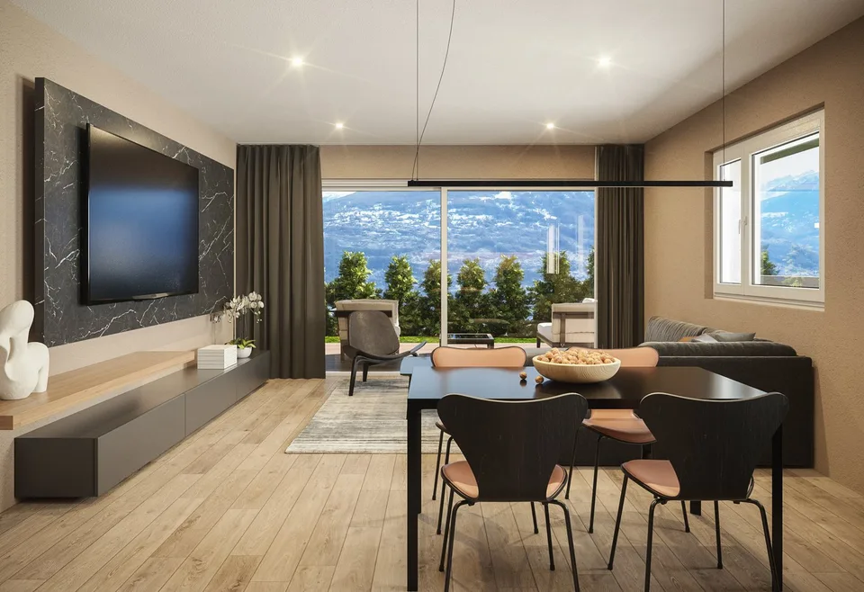 Neue PPE in Savièse - Neues Apartment mit hohem Standard und Aussicht