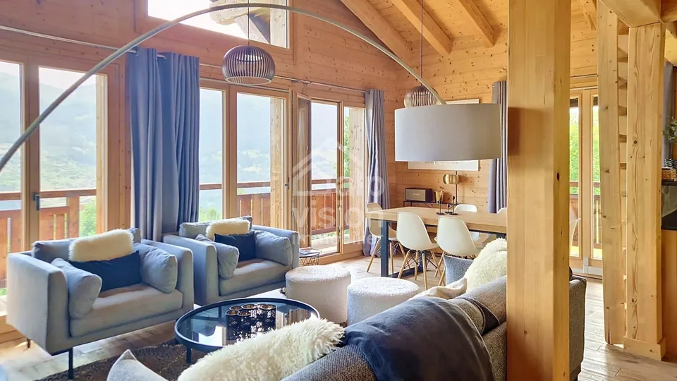 CHALET 3,5 ZIMMER PANORAMABLICK UND NATUR IM HERZEN DER 4 TÄLER