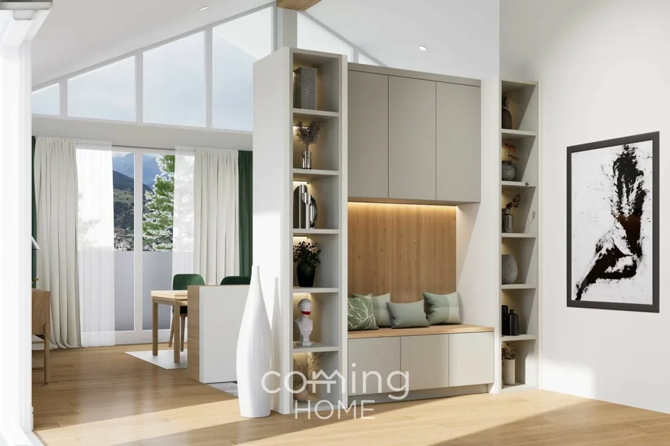 Camino, vista sulla montagna e libertà di progettazione - compatta casa nuova a Bürchen soleggiata