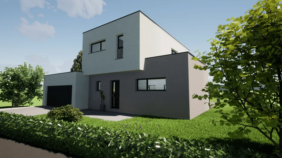 "Bau Projekt in Leymen mit akzeptierte Baubewiligung bereit zum anfangen"