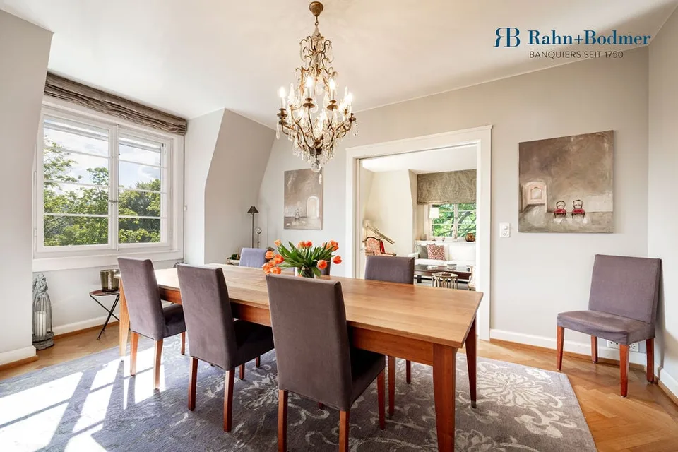 Grosszügige Maisonette-Wohnung mit Dachterrasse an exklusiver Zürichberg-Lage – Foto 7 von 15