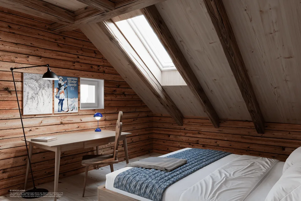 Appartamento in mansarda di 3,5 locali nella casa della torre – Progetto Rigi Des Alpes