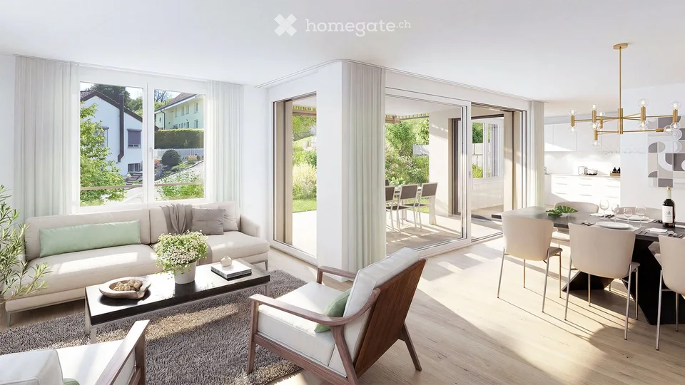 Neubau 6.5-Zimmer-Wohnung B 201 Löwenzahn mit Minergie-Standard in Wohlenschwil