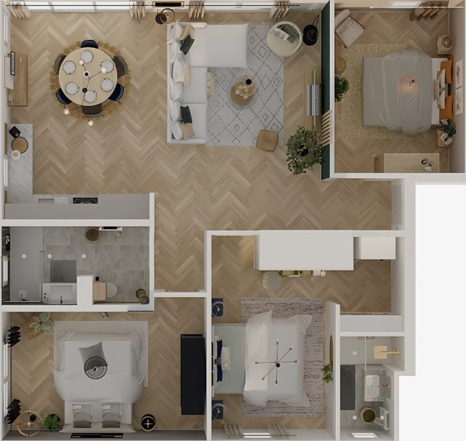 Spacieux appartement de 4.5 pièces avec balcon à Fleurier – photo 11 sur 13