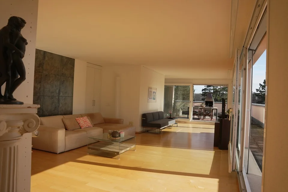 Appartement penthouse de 5,5 pièces près de la ville avec une vue imprenable